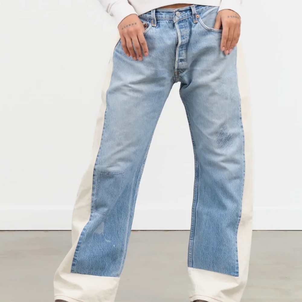 B SIDES Reworked Slouch Vintage Indigo Size 26